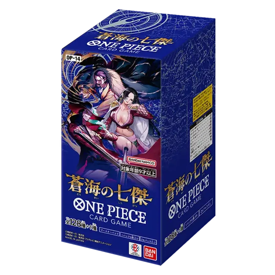 One Piece Card Game – The Azure Sea’s Seven (OP-14) Booster Display – Japanisch