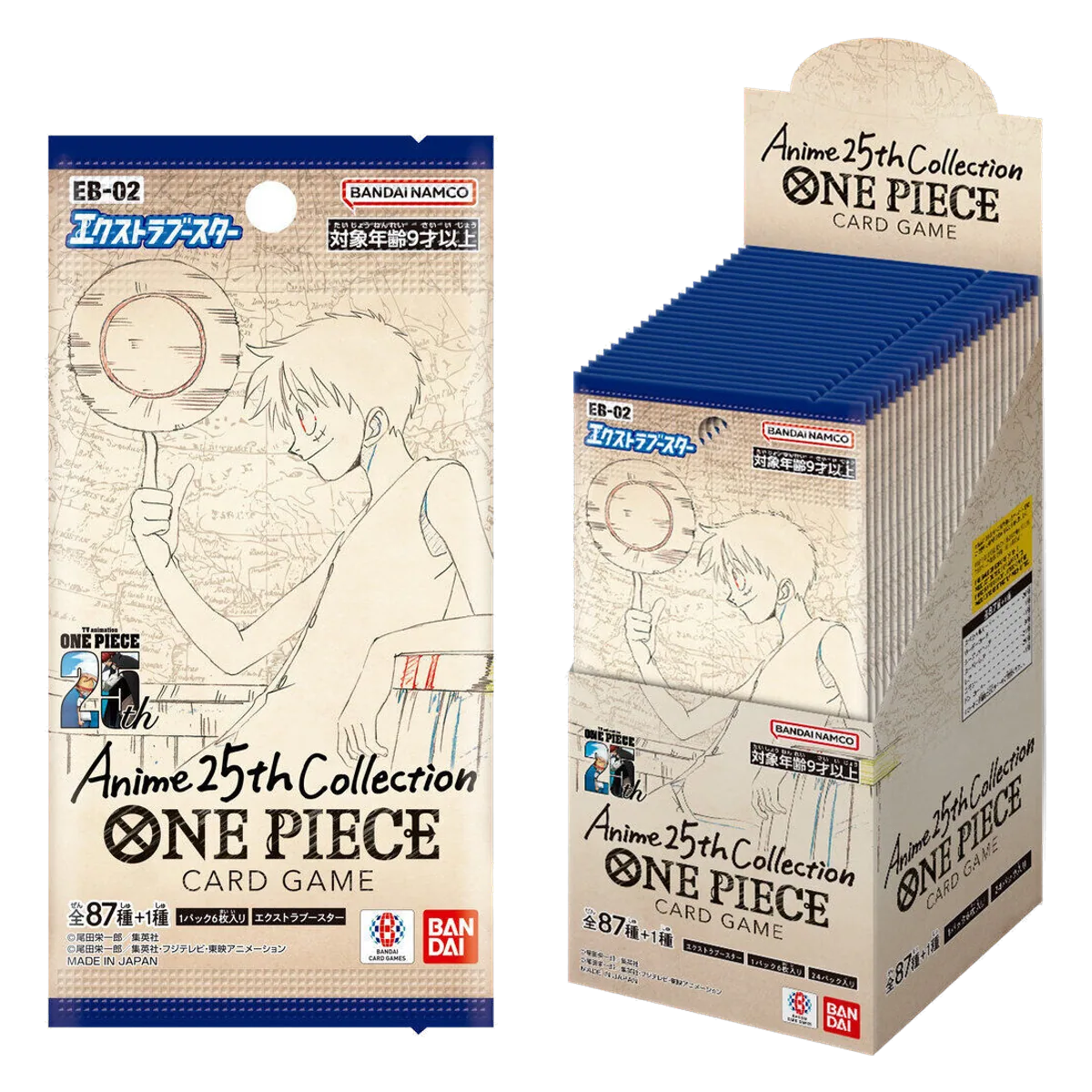 One Piece Card Game – Anime 25th Collection (EB-02) Booster Display – Japanisch