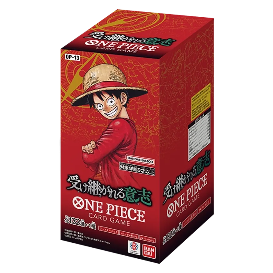 One Piece Card Game – Carrying on His Will (OP-13) Booster Display – Japanisch