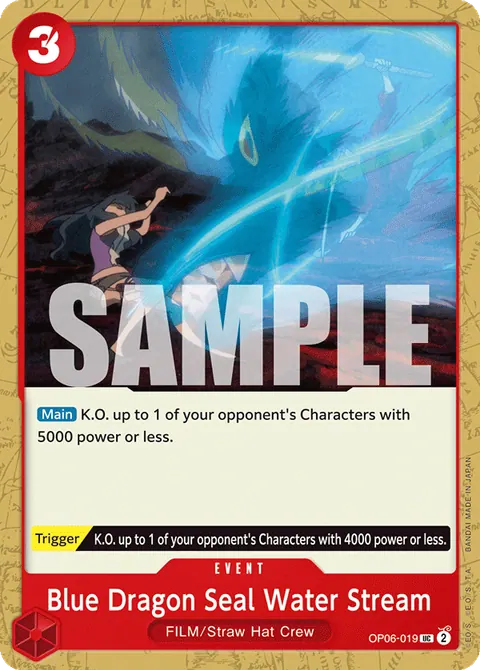 Blue Dragon Seal Water Stream