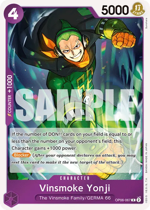 Vinsmoke Yonji (OP06-067) (Alternate Art)