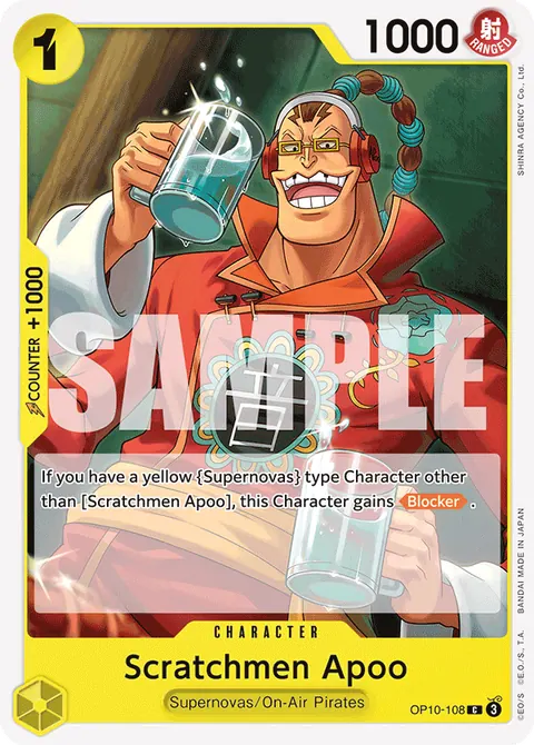 Scratchmen Apoo - OP10-108 (Pirate Foil)
