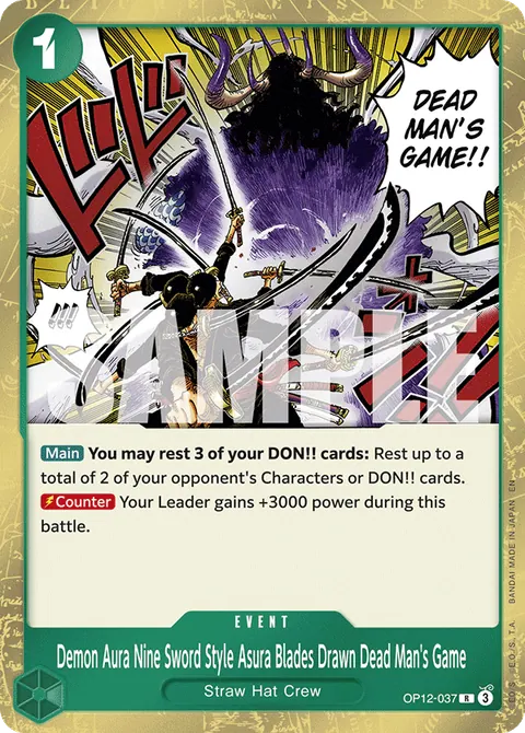 Demon Aura Nine Sword Style Asura Blades Drawn Dead Man's Game