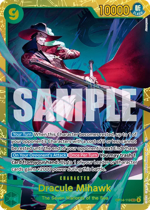 Dracule Mihawk - OP14-119 (Alternate Art)