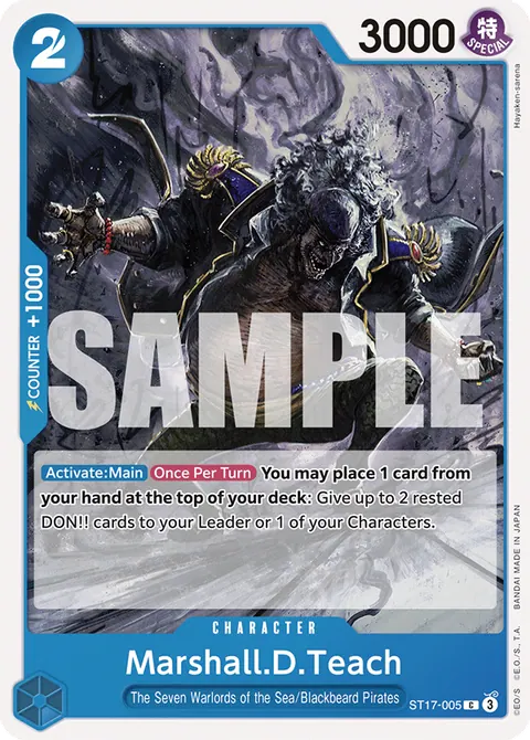 Marshall.D.Teach - ST17-005 (Pirate Foil)