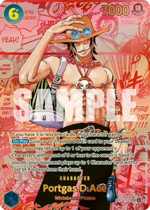 Portgas.D.Ace (Red Super Parallel)
