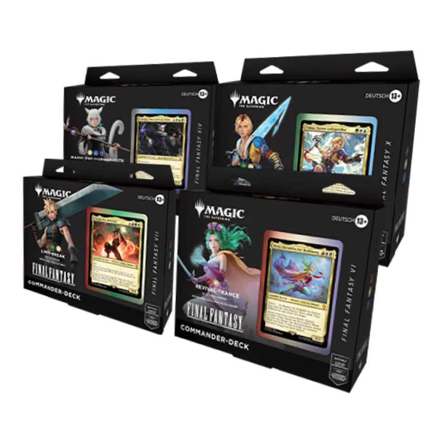 Final Fantasy - Set di mazzi Commander (4 mazzi) - tedesco
