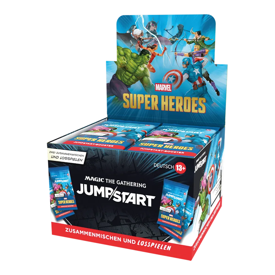 Marvel Super Heroes - Display di Jumpstart Booster (24 Jumpstart Booster) - tedesco