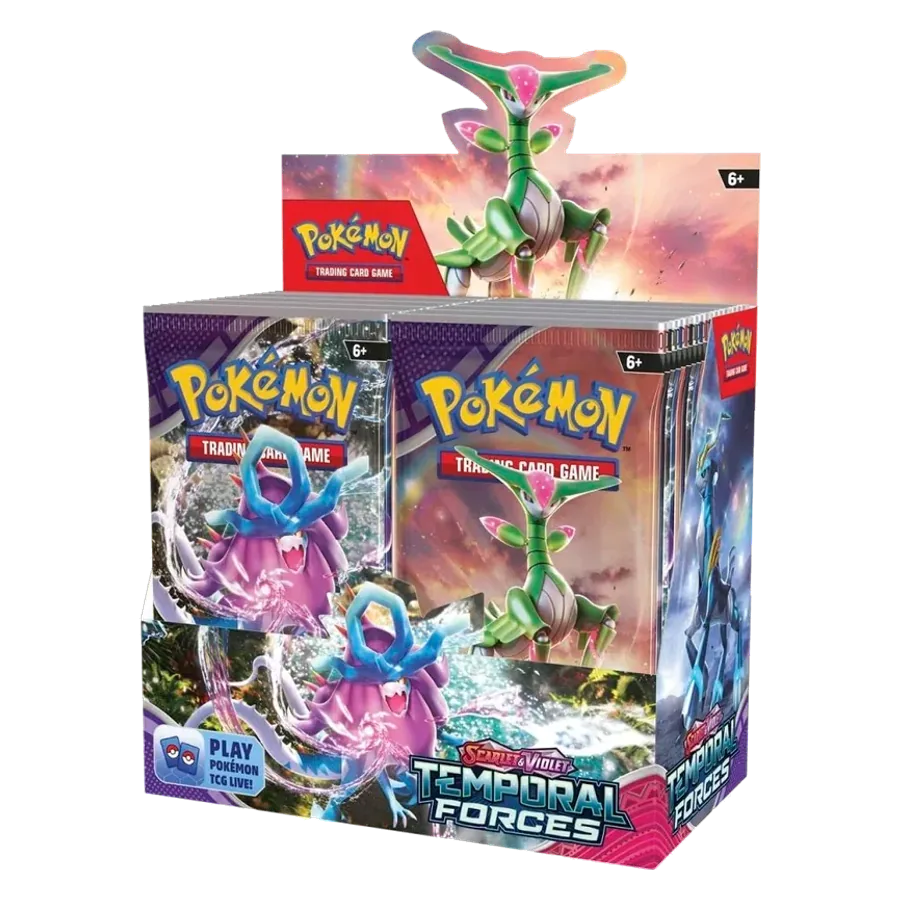 Pokemon Karmesin & Purpur Gewalten der Zeit Display di buste tedesco