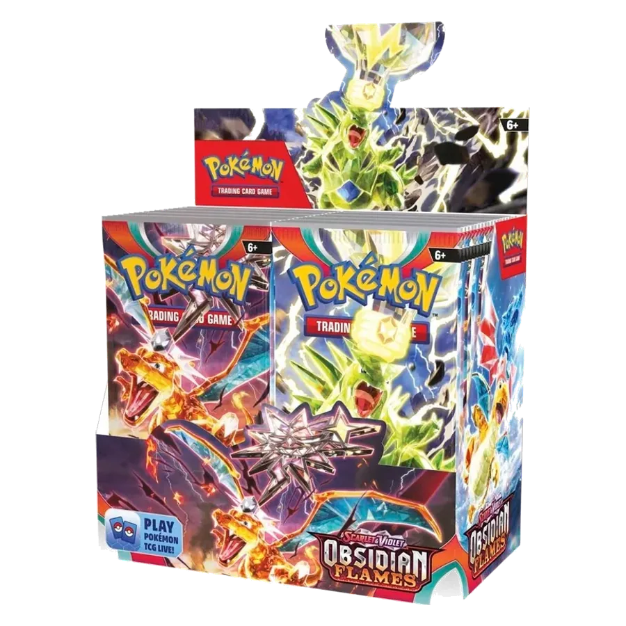 Pokemon Karmesin & Purpur Obsidian Flammen Display di buste tedesco